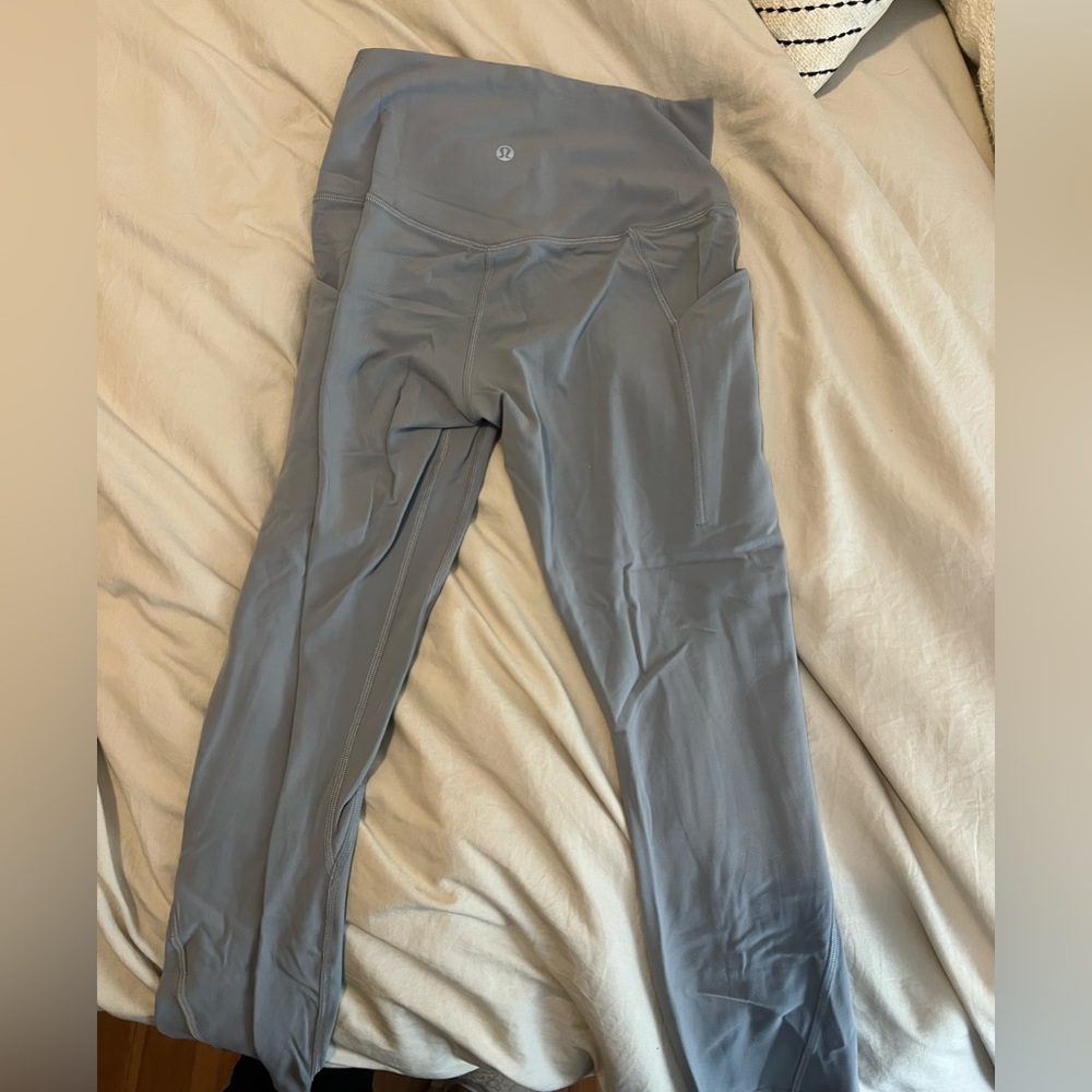 Grey LuluLemon Crop Leggings